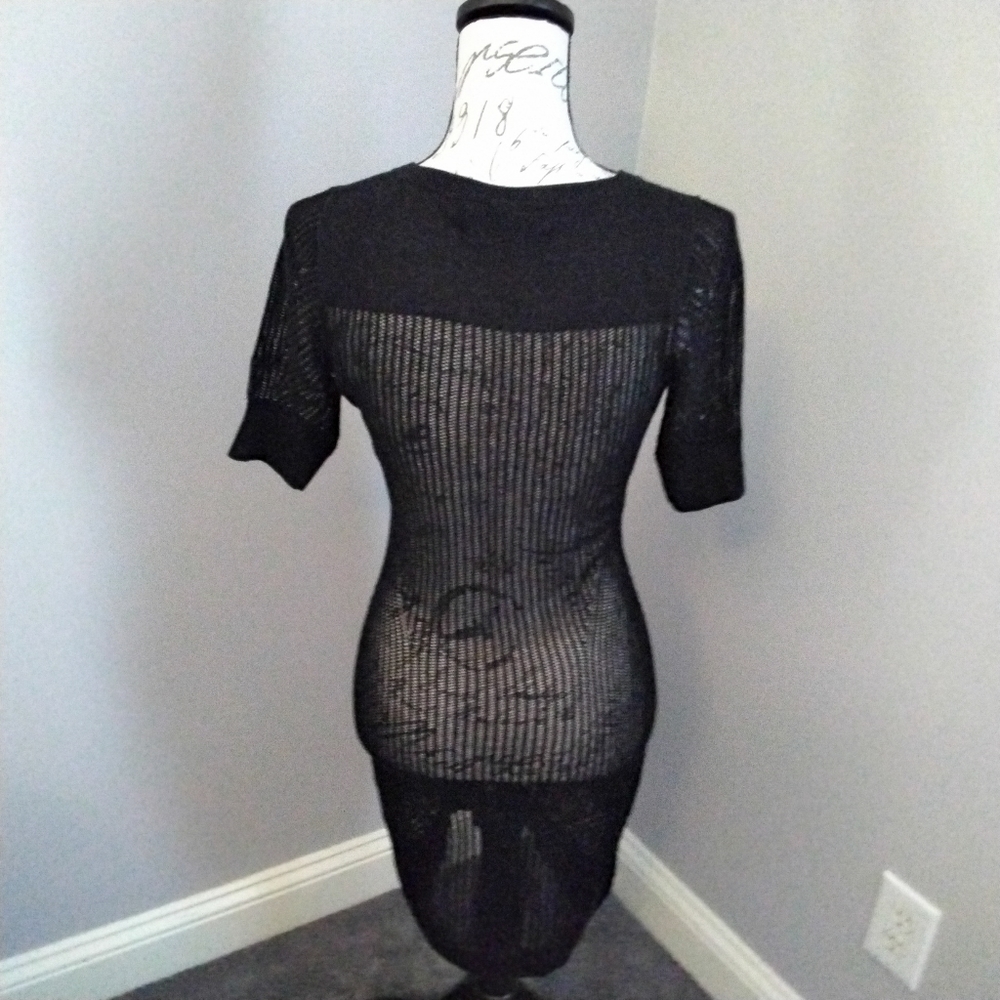 All Saints Black Marlier Dress - 2 - Picture 5 of 8